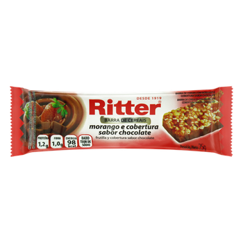 BARRA DE CEREAL RITTER MORANGO C/CHOCOLA