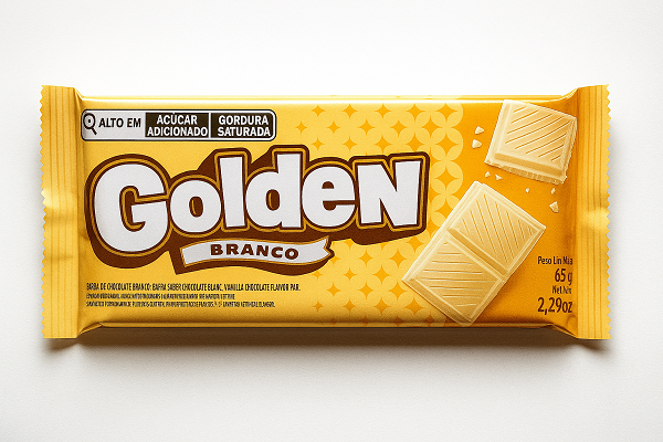 CHOCOLATE BARRA GOLDEN BRANCO 65G BEL