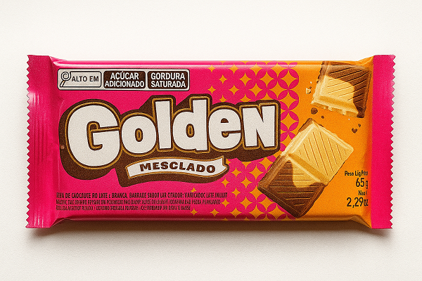 CHOCOLATE BARRA GOLDEN MESCLADA 65G BEL