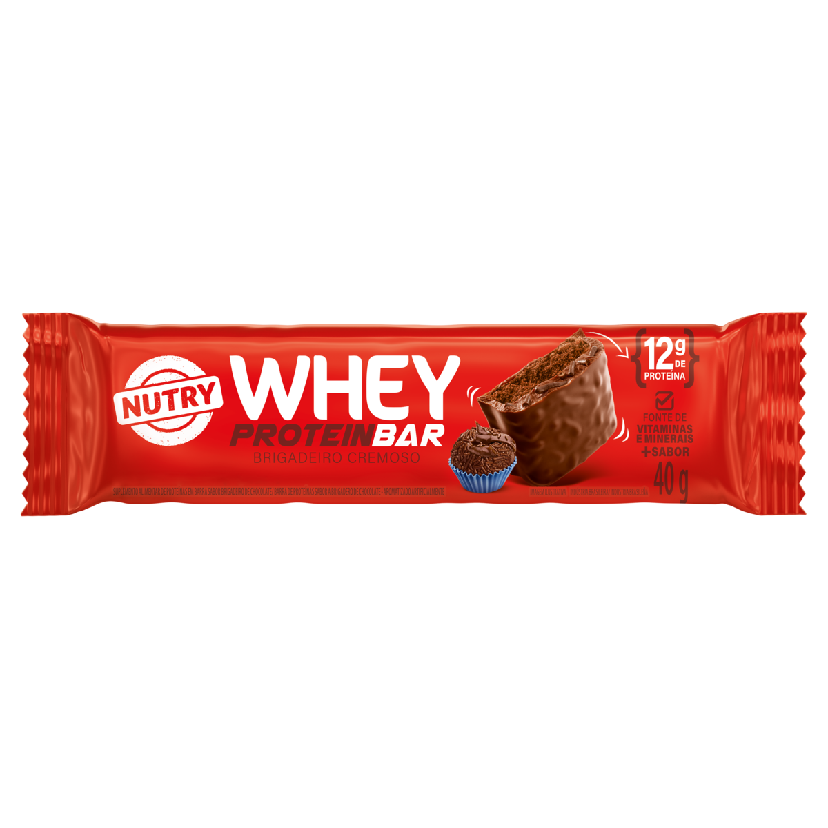 BARRA PROTEINA NUTRY WHEY  40G BRIGADEIRO
