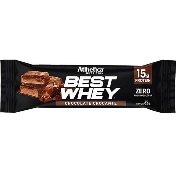 BARRA PROT ATLHETICA BEST W.CHOCOLATE CROCANTE 62G