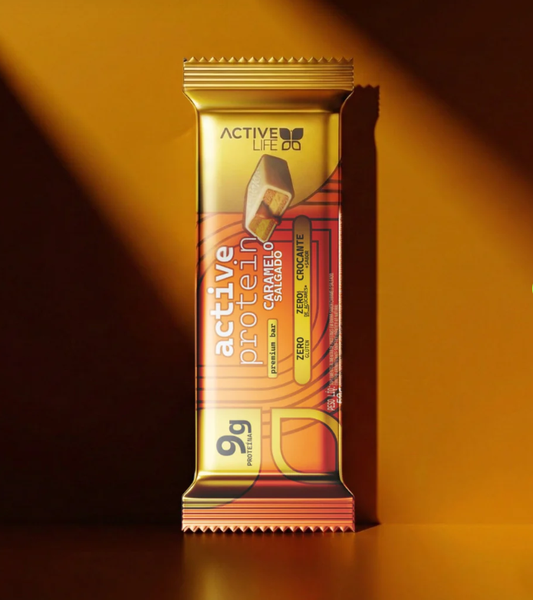 ACTIVE LIFE BARRA DE PROTEINA SABOR CARAMELO SALGADO 12X50G