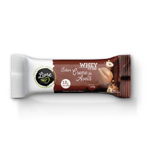 BARRA PROTEINA LIVRE D WHEY 40G AVELA