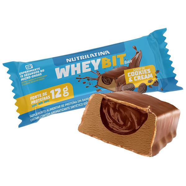 Barra Whey Bit Nutrilatina 40g Cookies Cream
