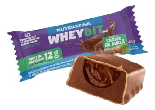 Barra Whey Bit Nutrilatina 40g Creme Avela