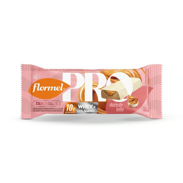 BARRA PROTEINAS FLORMEL 35G DOCE DE LEITE C/WHEY