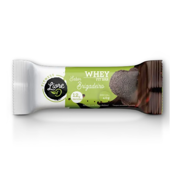 BARRA CEREAL LIVRE D WHEY FIT BRIGAD 40G