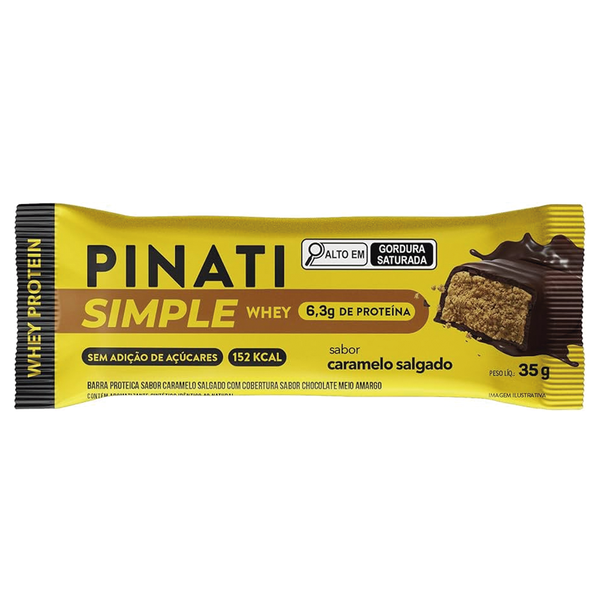 Barra Pinati Simple Whey 35G Caramelo Salgado