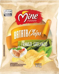 BATATA FRITA LISA MINE FOODS PCT 40g FRANGO GRELHADO