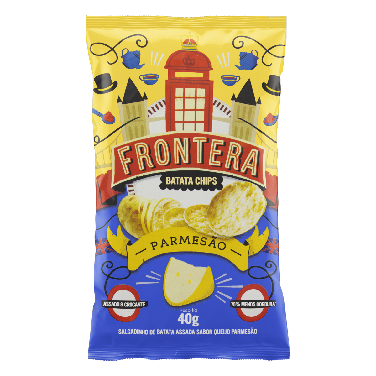 FRONTEIRA BATATA CHIPS PARMESAO 40G