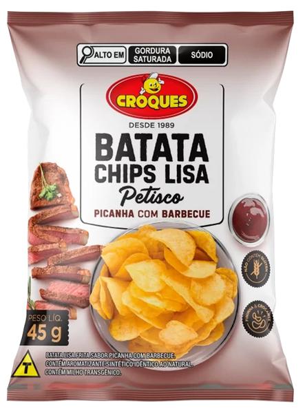 BATATAS CHIPS CROCKS CLUB PICANHA C/ BAR