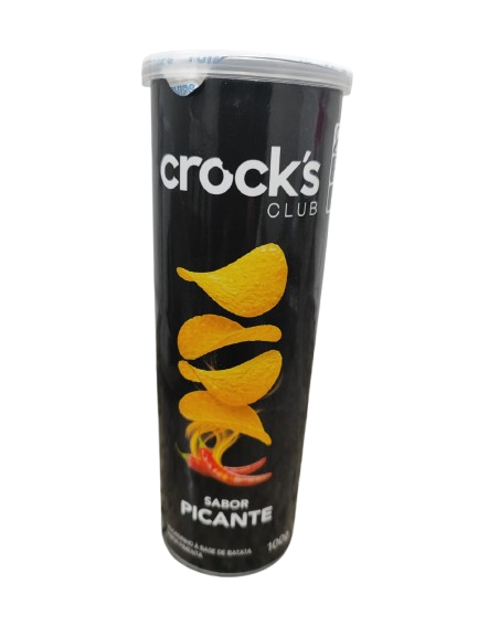 BATATA TUBO CROCKS CLUB  PICANTE 100GR