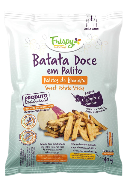 SNACK FRISPY BATATA DOCE CEBOLA E SALSA 40G