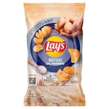 BATATA LAYS RUSTICA SAL 108G