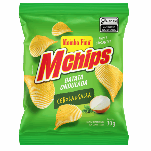 Batata Ondulada Mchips 30g Ceb/Sal