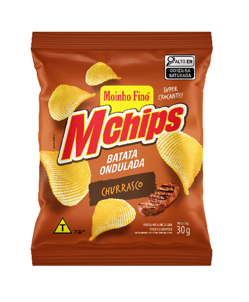 Batata Ondulada Mchips 30g Churras