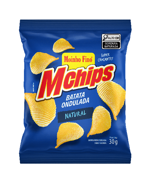 Batata Ondulada Mchips 30g Natural