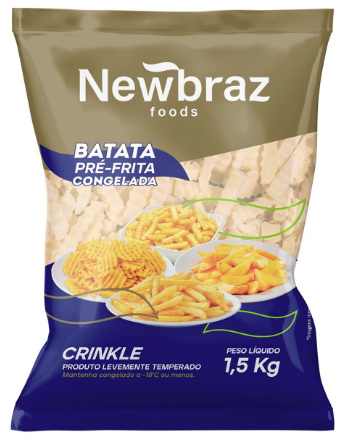 BATATA PALITO NEWBRAZ CRINKLE 1,5KG