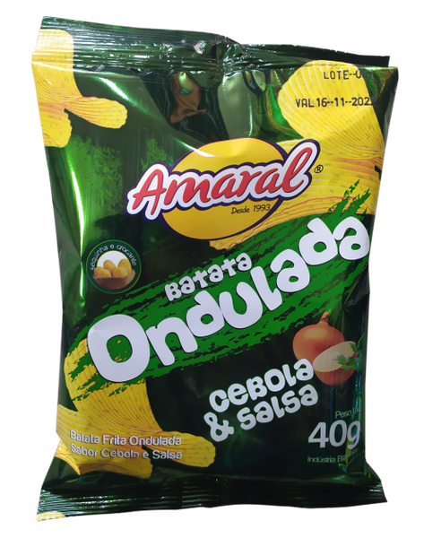 BATATA FRITA AMARAL 40G ONDA SALSA/CEBOLA