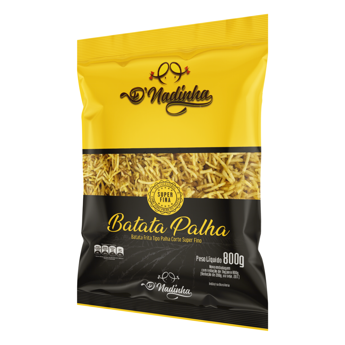 BATATA PALHA 800G D´NADINHA