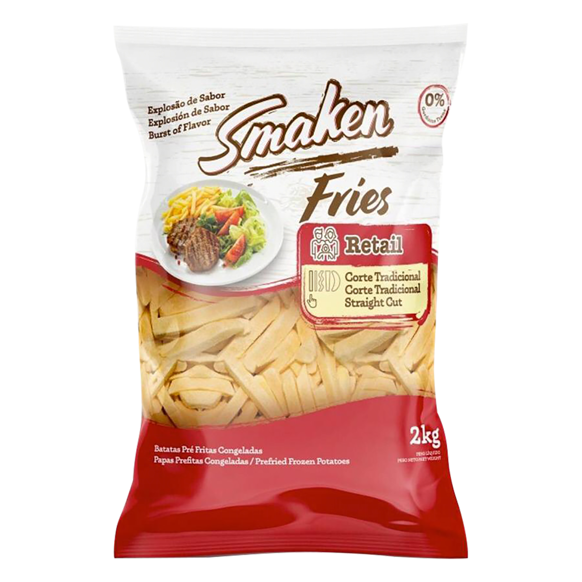 BATATA PALITO SMAKEN VEG 10MM 2KG