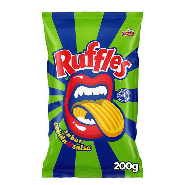 BATATA RUFFLES E. CHIPS CEBOL/SALSA 200G
