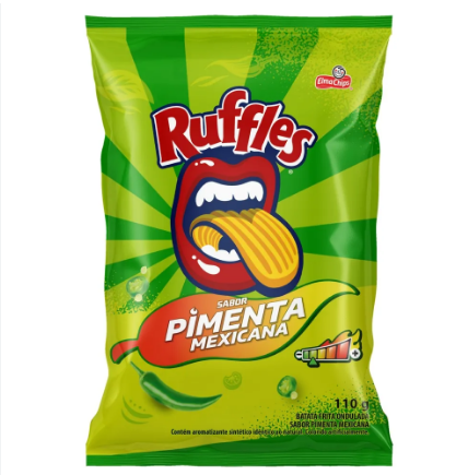 BATATA FRITA RUFFLES 100G PIMENTA MEXICA