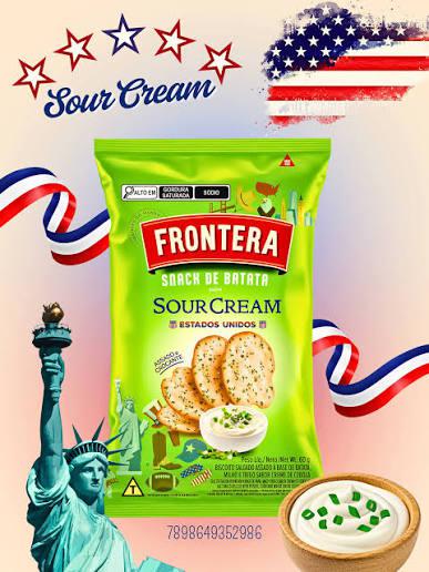 SNACK DE BATATA FRONTERA SOUR CREAM 60G