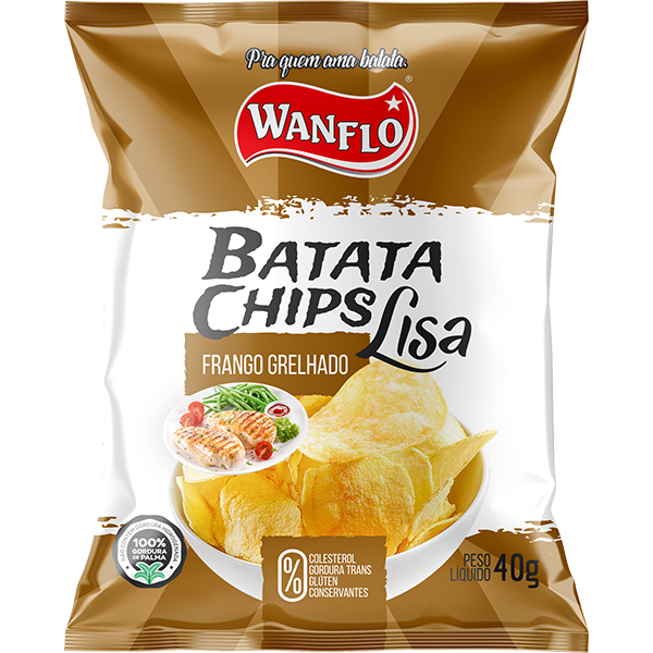BATATA LISA WANFLO FRANGO GRELHADO 40G