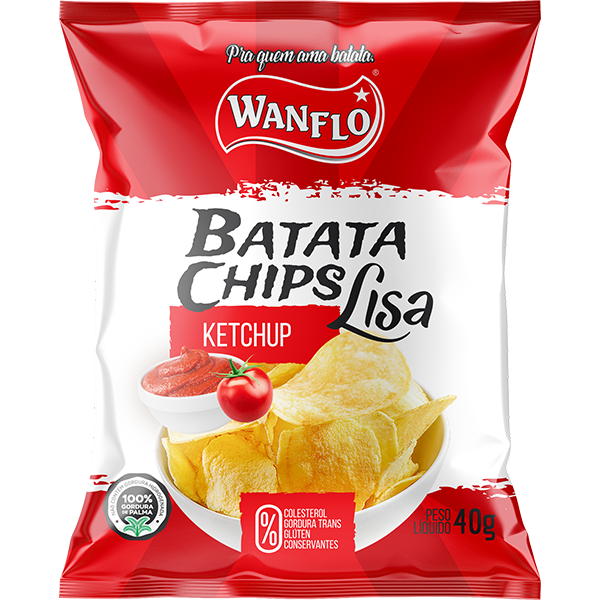 BATATA LISA WANFLO KETCHUP 40G
