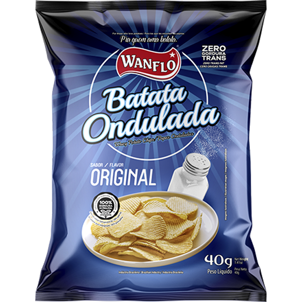 BATATA ONDULADA WANFLO ORIGINAL 40G