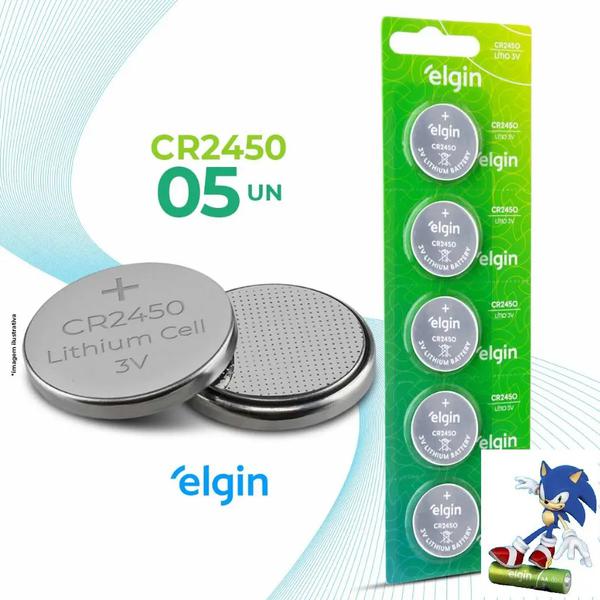 BATERIA BOTAO CR2450 ELGIN 3V
