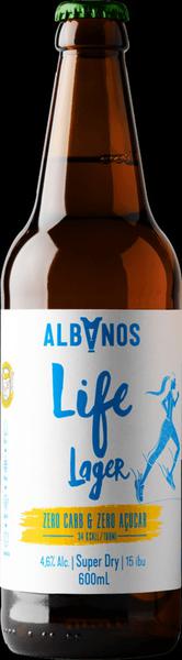 CERVEJA ALBANOS LIFE LAGER ZERO  600ML