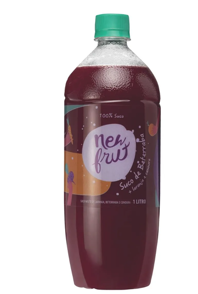 SUCO NATURAL NEW FRUT 900ML BETERRABA C/LARANJA E CENOURA 