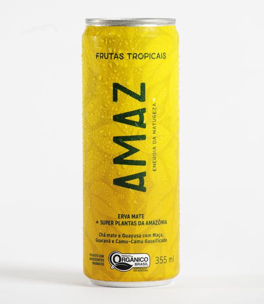 CHA MATTE AMAZ LT 355ML FRUTAS TROPICAIS