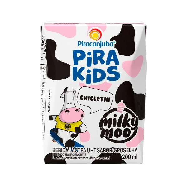 Beb Lactea Chicletim Groselha Piracanjuba 200ml