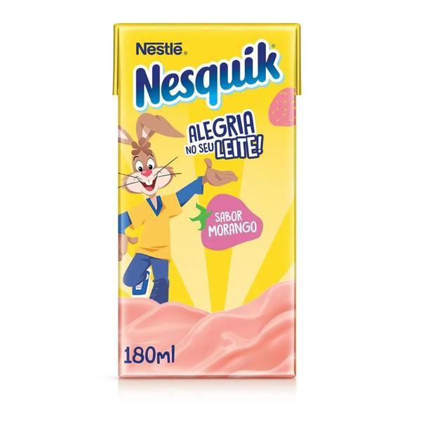 BEBIDA NESQUIK LACTEA TETRA MORANGO 180ML