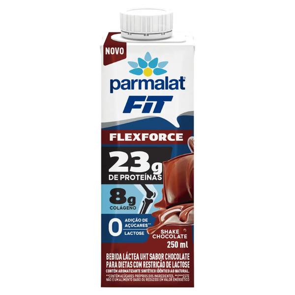 WHEY FIT PARMALAT FLEXFORCE 250G CHOCOLATE 23G DE PROTEINA