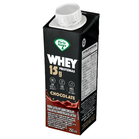 BEB LAC WHEY 15G CHOC ZERO LAC PORTO ALEGRE 250ML