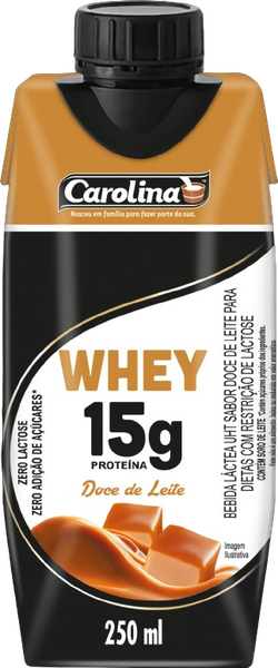 Bebida Lactea Whey Carolina 250g Doce De Leite