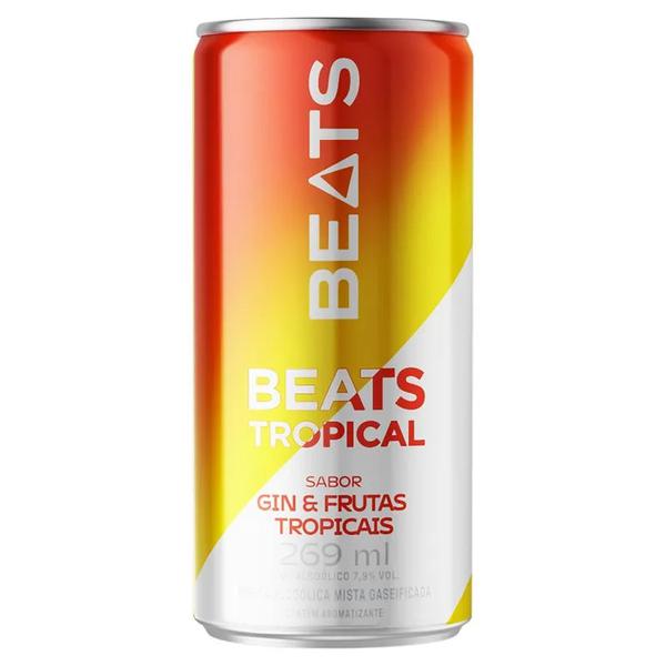 Bebida Skol Beats Frutas Tropicais Lata 269ml C/8
