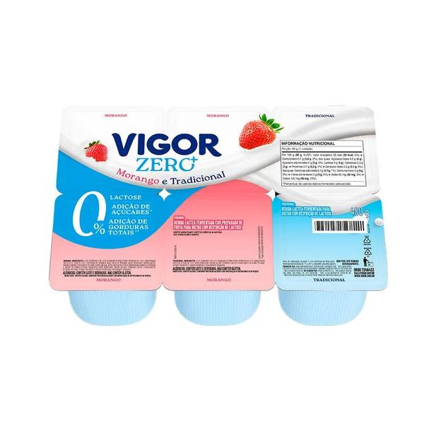 IOGURTE VIGOR POLPA 480G MORANGO ZERO