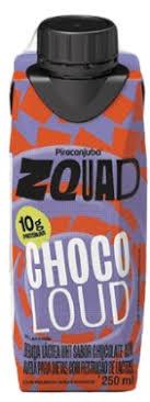 Bebida Láctea Piracanjuba Zquad 10g Proteína 250ml Chocoloud