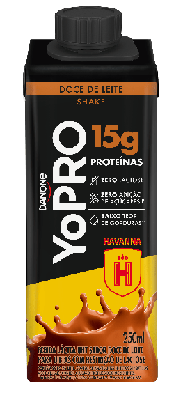 BEBIDA DANONE YOPRO 250ML DOCE DE LEITE