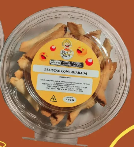 BISC. BIRO BIRO AMANTEIGADO BELISCAO C/ GOIABADA 250G