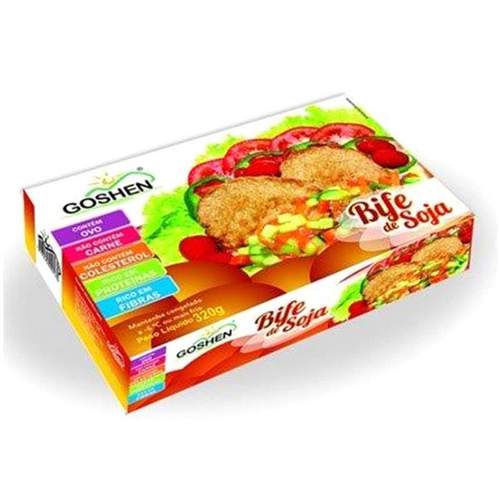 VEGGES BIFE SOJA 320G GOSHEN