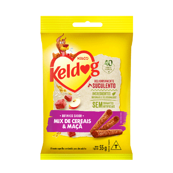 PETISCO KELDOG BIFINHO MIX CEREAIS E MACA 55G