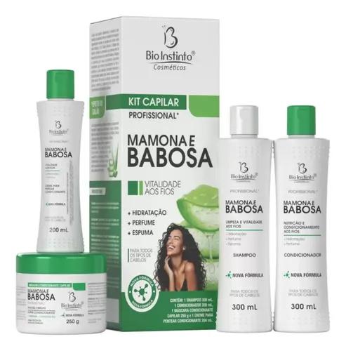 KIT CAPILAR BIO INSTINTO MAMONA E BABOSA