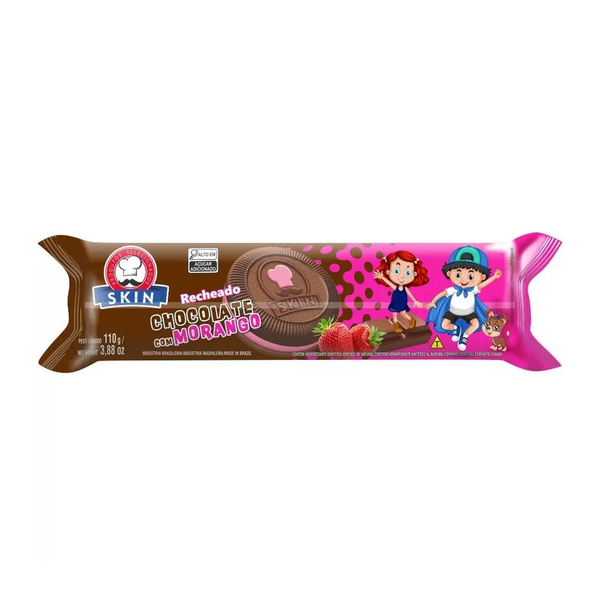 BISCOITO SKIN 60G  CHOC C/ MOR