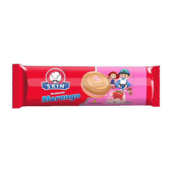 BISCOITO SKIN 60G MORANGO